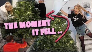 PUTTING UP OUR CHRISTMAS TREE SUCCESS OR FAIL 😳😱 [upl. by Zul]