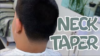 Neck taper on buzz cut tutorial  Full Length Video [upl. by Feenah]