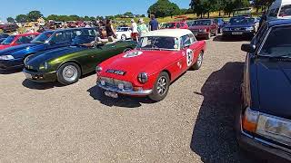 Retro Rides Gathering 2024 Mallory Park Race Track England Modified Cars Custom Hot Rat Rod [upl. by Mandi]