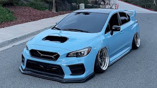 Stanced My Subaru WRX STI With PERFECT Wheel Fitment [upl. by Hallimaj919]