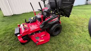 Gravely Pro Turn 560 Zero Turn Lawn Mower with new Dump from the Seat Bagger [upl. by Higley405]