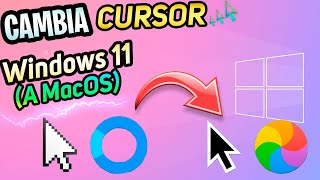 INSTALA🔥 CURSOR de MacOS en Windows 11 o Windows 10  PERSONALIZA el SISTEMA [upl. by Rochester]