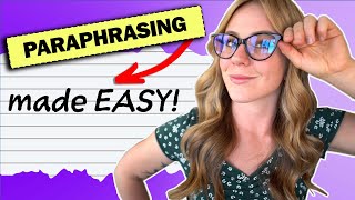 PARAPHRASING The Basic Steps Tips amp Tricks [upl. by Drol466]