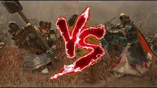 5 Hammerers Grudge Settlers VS 5 Har Ganeth Executioners Total War Warhammer 3 [upl. by Craner843]