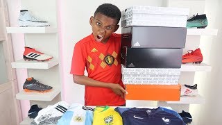 Unboxing 5 Epic Pairs of World Cup Football Boots  Soccer Shirts adidas amp Nike [upl. by Deckert]