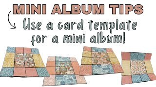 Mini Album Tip 4 Use a card template for a mini album [upl. by Atalee232]