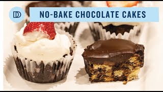 Chocolate NoBake Biscuit Cupcakes Greek Mosaiko [upl. by Vikky]