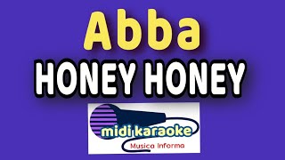 Abba  HONEY HONEY Mamma mia  karaoke [upl. by Ahsienad]