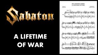 Sabaton  En Livstid I Krig A Lifetime of War  Piano cover [upl. by Yecrad763]