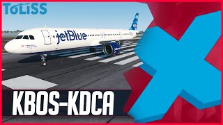 XPlane 11 LIVE  Toliss A321Neo BETA River Visual KDCA  A21N  Boston to Washington [upl. by Eilloh511]