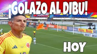 🚨GOLAZO DE JAMES RODRIGUEZ A DIBU MARTINEZ RELATORES ARGENTINOS ESTALLAN [upl. by Noorah]