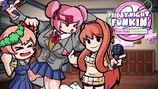 ADORABLE SKINSand BUFFSUKI  FNF Doki Doki Takeover Plus [upl. by Hollis222]