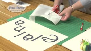 Sew Easy Lesson How to Make Fusible Applique Lettering [upl. by Martell]