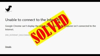 Easy Tips ERRINTERNETDISCONNECTED Chrome Error Problem [upl. by Clywd]