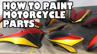 How to Spray Paint Motorcycle Parts Speed T Project [upl. by Eical]