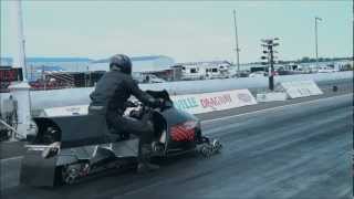 Fastest snowmobile in the world Napierville Dragway [upl. by Reteip]