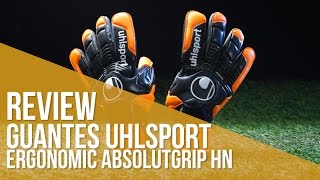 Review Guantes Uhlsport Ergonomic Absolutgrip HN [upl. by Kcirdahc627]