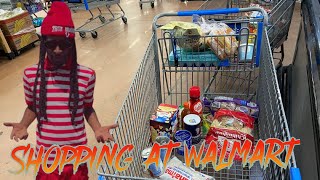 Shopping at Walmart in MEMPHIS for food 😅😂 [upl. by Olbap]