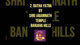 Rath Yatra in Hyderabad Jagannath temple ISKCON and Swarna Shilpi Kali Mandir [upl. by Dyann]