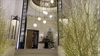 CHRISTMAS In PARIS Luxe MAISON VILLEROY Hotel GALERIES LAFAYETTE Shoes Shopping GEORGE V Tea [upl. by Colet]