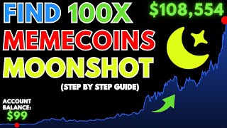 How to Find 100x Memecoin on MOONSHOT Dexscreener Simple Guide [upl. by Allianora]