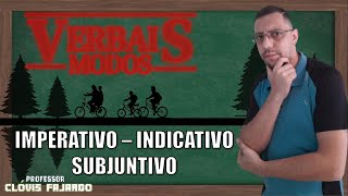 MODOS VERBAIS Indicativo Subjuntivo Imperativo aula divertida inspirada em Stranger Things 6º ano [upl. by Rheinlander]