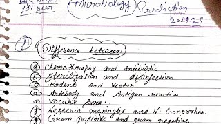 Microbiology paper 202425 important s this page contains important questions and differences [upl. by Holds136]