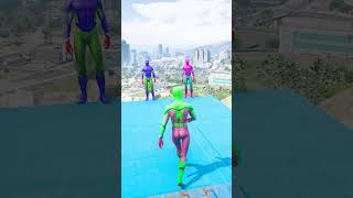 GTA 5 Epic Water Ragdolls  SpiderMan Jumps  Fails ep1732 shorts [upl. by Oinota]