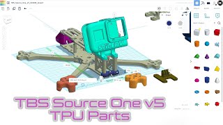 TBS Source One v5 3D parts [upl. by Aitnas]