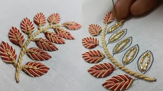 Learn how to do Zardosi Embroidery Work with Aari Needle and French Wire  Tutorial  3 [upl. by Dumanian]