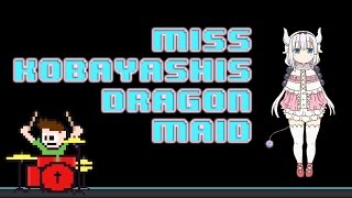 Miss Kobayashis Dragon Maid Theme feat Chatia12 Drum Cover  The8BitDrummer [upl. by Ittak806]