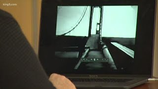 New video of Galloping Gertie  the Tacoma Narrows bridge collapse [upl. by Nyrak]