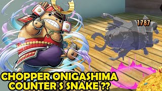 Teori Chopper Onigashima Counter S Snake  Gameplay Chopper Onigashima  ONE PIECE BOUNTY RUSH [upl. by Trebo]