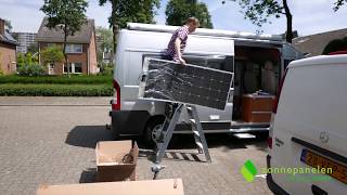 Installatie Zonnepanelen Op De Camper [upl. by Behka]