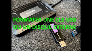 formater une clé USB ou un disque dur externe avec Windows [upl. by Assennev340]