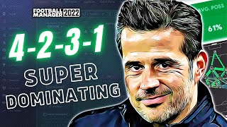 SUPER DOMINANT 4231 FM22 TACTIC 60 AVG POSS 125 GOALS  FOOTBALL MANAGER 2022 [upl. by Aicxela]