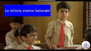 Dislessia e lettere che ballano un esempio dal film Stelle sulla Terra [upl. by Ecaidnac]