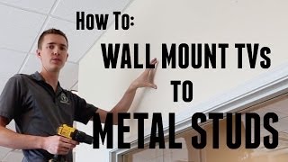 How to Wall Mount a TV to Metal Studs [upl. by Dorkus]