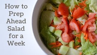 How to Prep Ahead Salad for a Week [upl. by Elroy]