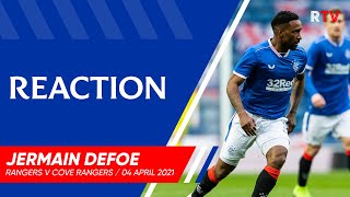 REACTION  Jermain Defoe  Rangers v Cove Rangers 04 Apr 2021 [upl. by Eidua]