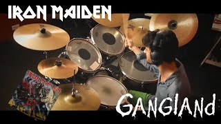 Gangland  Iron Maiden Drum Cover [upl. by Sairacaz949]