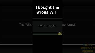 Invalid Wii Certificate Error shorts [upl. by Nhaj]