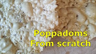 How to make poppadoms from scratch  For the noms [upl. by Kunz]