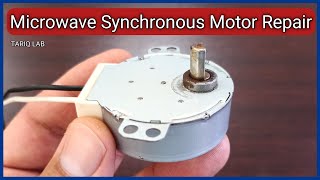 How To Repair Microwave Synchronous Motor  Turntable Motor [upl. by Anavrin]