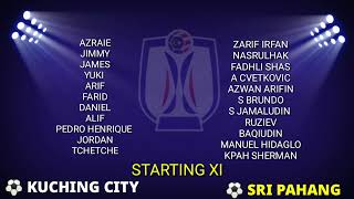 LINE UP KUCHING CITY vs SRI PAHANG  LIVE LIGA SUPER 2024  LIVE SRI PAHANG vs KUCHING [upl. by Alamat]