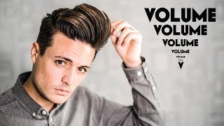 How To Build Long Lasting Hair Volume  5 Volume Hair Tips  Mens Hairstyle Tutorial  BluMaan 2017 [upl. by Tuinenga]