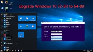 How to Upgrade Windows 10 32Bit to 64Bit Free [upl. by Coretta727]