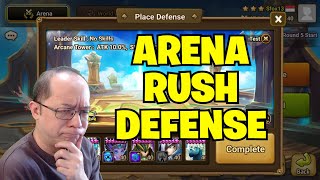 THEORYCRAFTING for Arena Rush DEFENSE Summoners War [upl. by Platt]