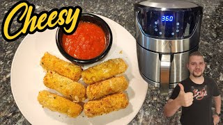 How To Make Air Fried Mozzarella Sticks [upl. by Yenffit]