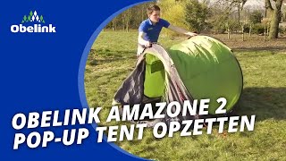 Obelink Amazone 2 Popup tent Opzetten  Instructievideo I Obelink [upl. by Birgit]